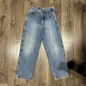 Vintage Cut Line Denim Baggy Jeans